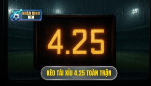 Kèo tài xỉu 4.25 toàn trận
