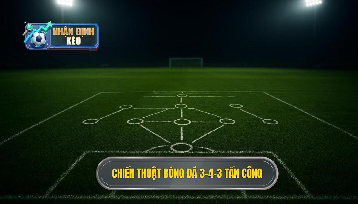 Nền tảng của Chiến thuật bóng đá 3-4-3 Tấn Công