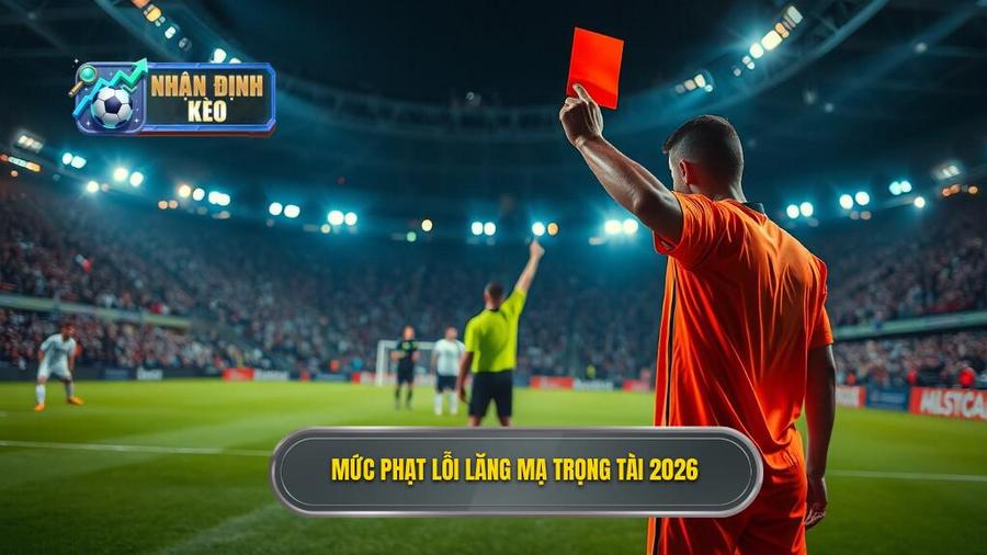 2. Mức phạt lỗi lăng mạ trọng tài 2026