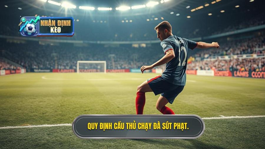 2. Cầu thủ sút phạt đền được phép làm gì trong quá trình chạy đà?